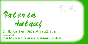 valeria anlauf business card